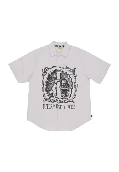 Iuter Shirt Sleeve Short Man Mith Regular S/s Shirt Ice