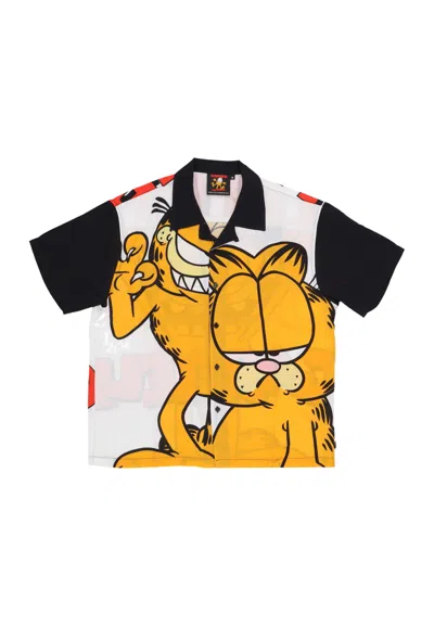 Iuter Shirt Sleeve Short Sleeve Garfield S/s Shirt White