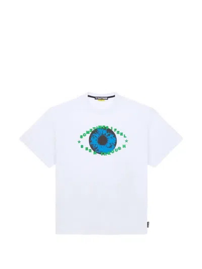 Iuter Squad Print-detail T-shirt In White