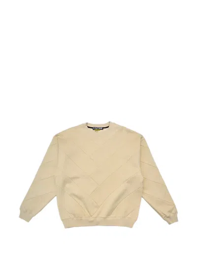 Iuter Striped Crew-neck Sweatshirt In Neutral