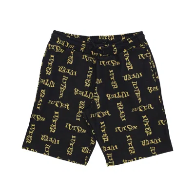 Iuter Wavy Jacquard Short Men's Trousers Black