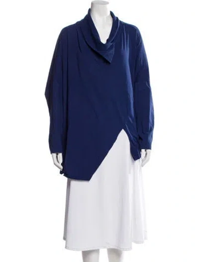 Pre-owned Ivan Grundahl Cowl Neck Sweater In Blue