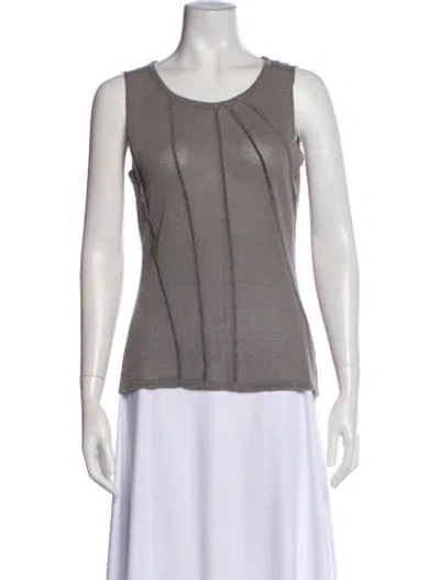 Pre-owned Ivan Grundahl Scoop Neck Sweater In Gray