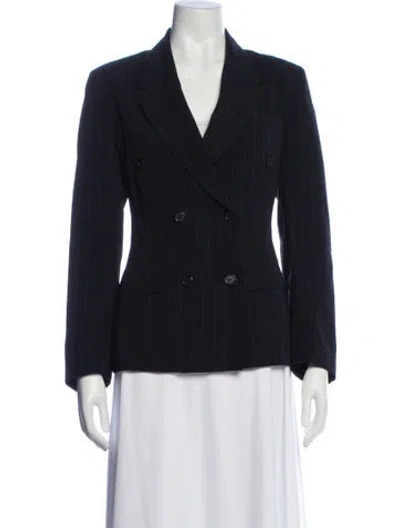 Pre-owned Ivan Grundahl Striped Blazer In Gray