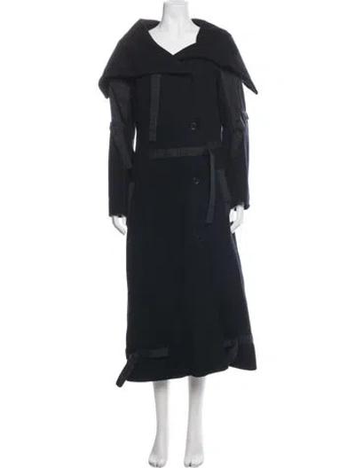 Pre-owned Ivan Grundahl Wool Coat In Blue