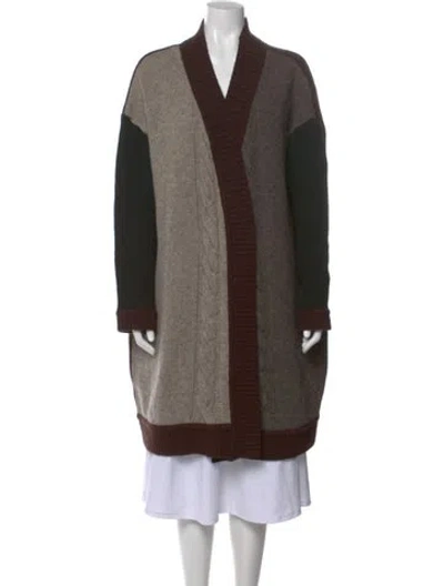 Pre-owned Ivan Grundahl Wool Striped Sweater In Brown