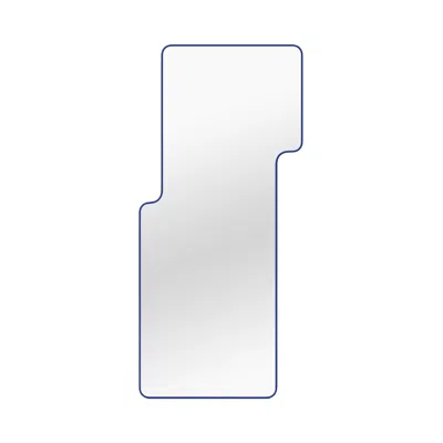 Pre-owned Ivan Voitovych Loveself 04 — Shifted Designer Mirror, Custom Color And Size By Oitoproducts In Gray
