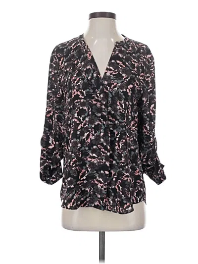 Pre-owned Ivanka Trump 3/4 Sleeve Blouse In Black