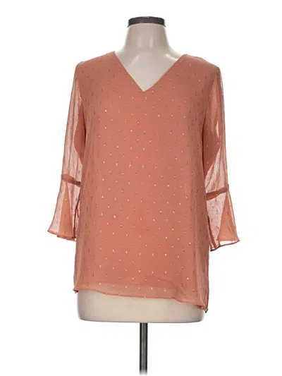 Pre-owned Ivanka Trump 3/4 Sleeve Blouse In Orange