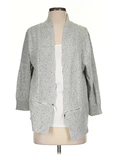 Pre-owned Ivanka Trump Cardigan Sweater In Gray