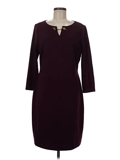Pre-owned Ivanka Trump Casual Dress In Burgundy