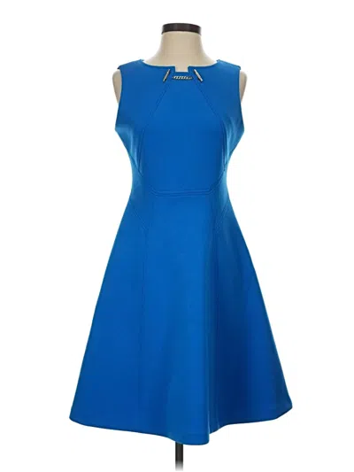 Pre-owned Ivanka Trump Cocktail Dress In Blue