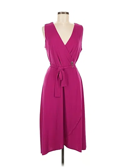 Pre-owned Ivanka Trump Cocktail Dress In Burgundy