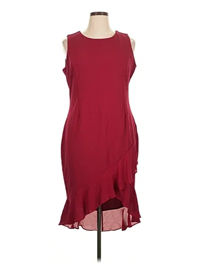 Pre-owned Ivanka Trump Cocktail Dress In Burgundy