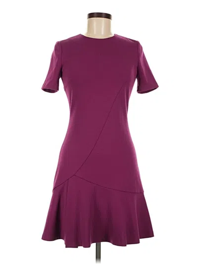 Pre-owned Ivanka Trump Cocktail Dress In Burgundy