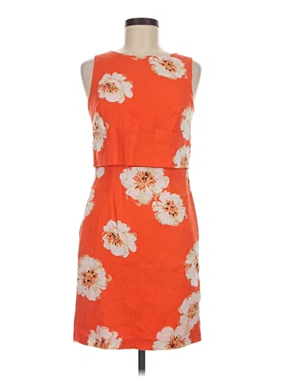 Pre-owned Ivanka Trump Cocktail Dress In Orange