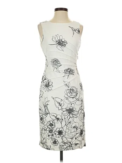 Pre-owned Ivanka Trump Cocktail Dress In White