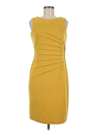 Pre-owned Ivanka Trump Cocktail Dress In Yellow