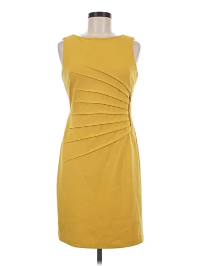 Pre-owned Ivanka Trump Cocktail Dress In Yellow