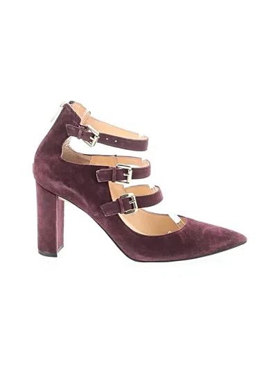 Pre-owned Ivanka Trump Heels In Burgundy