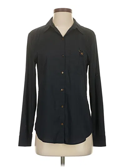 Pre-owned Ivanka Trump Long Sleeve Blouse In Black