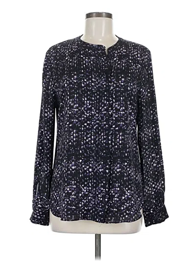 Pre-owned Ivanka Trump Long Sleeve Blouse In Blue