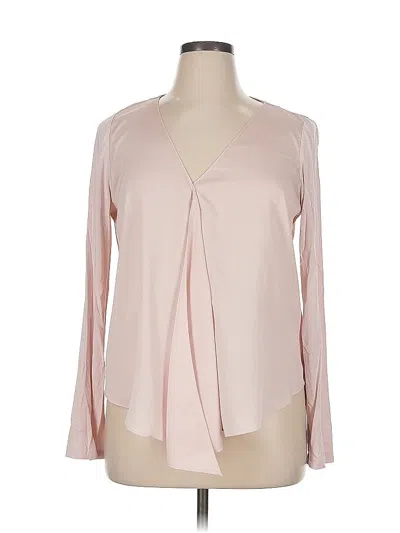 Pre-owned Ivanka Trump Long Sleeve Blouse In Pink