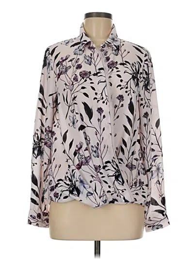 Pre-owned Ivanka Trump Long Sleeve Blouse In White