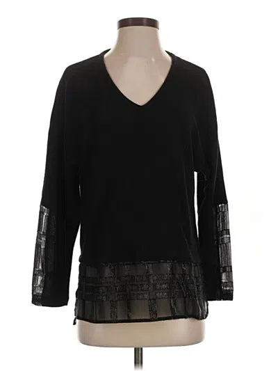 Pre-owned Ivanka Trump Long Sleeve T-shirt In Black