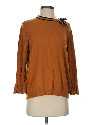 Pre-owned Ivanka Trump Pullover Sweater In Brown