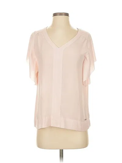 Pre-owned Ivanka Trump Short Sleeve Blouse In Pink
