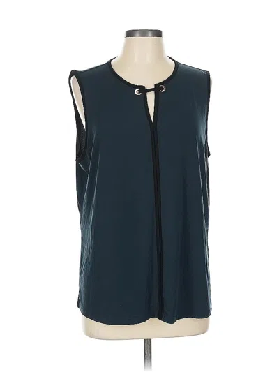Pre-owned Ivanka Trump Sleeveless Blouse In Blue