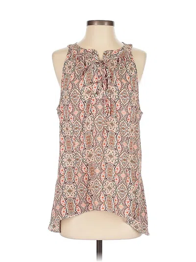 Pre-owned Ivanka Trump Sleeveless Blouse In Brown