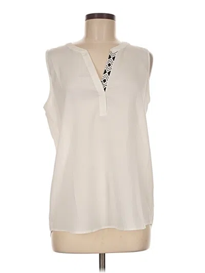Pre-owned Ivanka Trump Sleeveless Blouse In Ivory