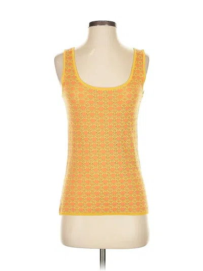 Pre-owned Ivanka Trump Sweater Vest In Yellow
