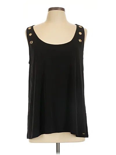 Pre-owned Ivanka Trump Tank Top Black Strapless Neckline Tops