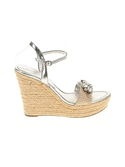 Pre-owned Ivanka Trump Wedges In Silver