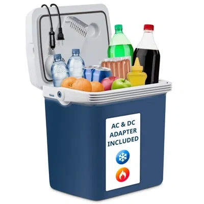Ivation 25 Qt. Electric Cooler In Blue