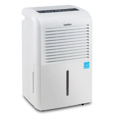 Ivation 50 Pint 4500 Sq. Ft. Dehumidifier In White