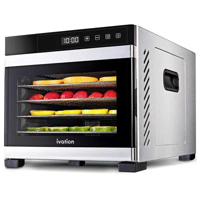 Ivation 6 Tray Premium Stainless Steel Electric Food Dehydrator Machine