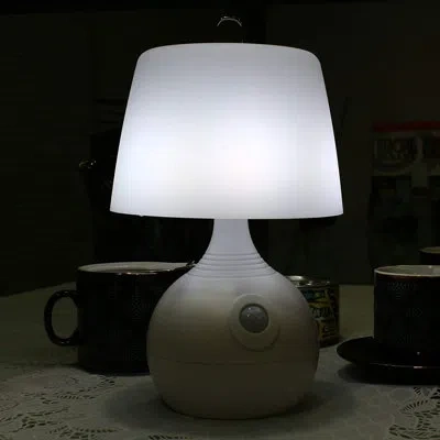 Ivation Battery Operated Motion Sensing 10" Table Lamp In White