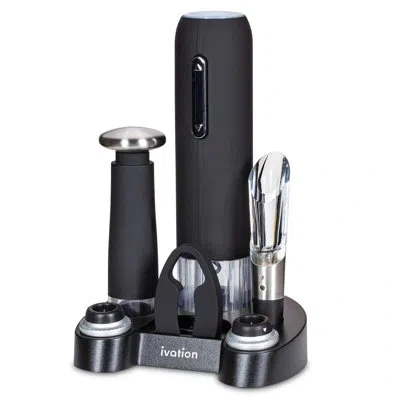 Ivation Electric Wine Opener In Black