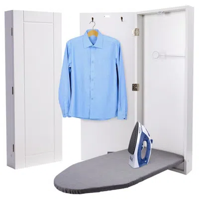 IVATION IVATION IRONING BOARD, WALL MOUNTED IRONING BOARD CABINET WITH LEFT SIDE DOOR & EASY