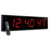 Ivation Oversized 47" Wall Clock In Black;red