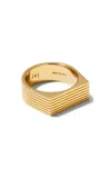 Ivi Aurelia Gold-plated Sterling Silver Signet Ring