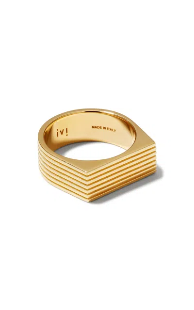 Ivi Aurelia Gold-plated Sterling Silver Signet Ring