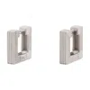 Ivi Aurelia Mini Rhodium-plated Mini Hoops In Metallic