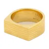 Ivi Ridged Ring In Gold