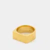 Ivi Ridged Ring In Gold