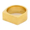 Ivi Ridged Ring In Gold